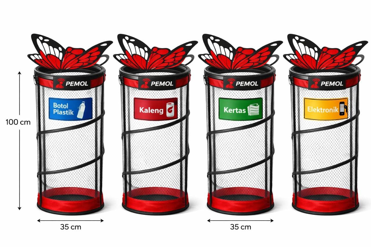 Butterfly Waste Bin